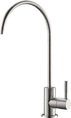 Brushed nickel drinking water faucet