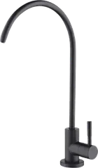 Matte black drinking water faucet